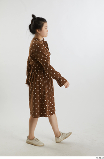 Aera  1 brown dots dress casual dressed side view…